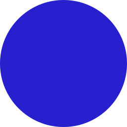 A simple, solid blue circle centered on a white background, reminiscent of the calm assurance found in a veterinarian's care.